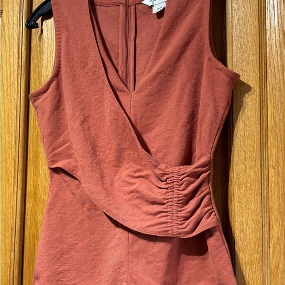 Club Monaco Viscose Women's Rust Sleeveless Summer Tank Top Blouse XS - Picture 2 of 5